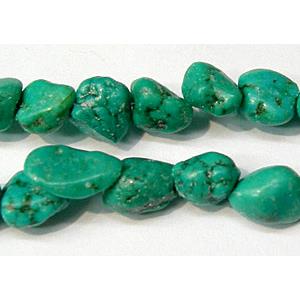 Natural Turquoise, Erose beads, approx 4-7mm, 16 inch length [GMNT04]
