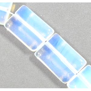 opalite beads, white, square, 13x18mm,approx 22pcs per st [GMOP017]