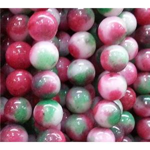 round Irisated Jade beds, 16mm dia, approx 24pcs per st [GMOT114-16MM]