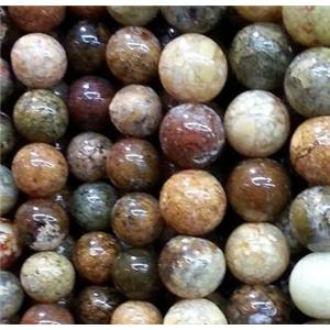 round flower Agate Stone beads, 14mm dia, approx 28pcs per st [GMOT126-14MM]