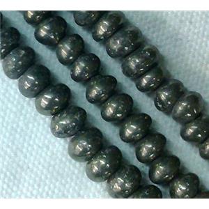 natural abacus Pyrite Beads, 5x8mm [GMOT146]