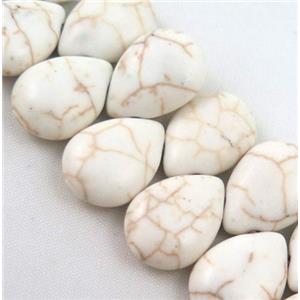 Turquoise Beads, teardrop, stability, 13x18mm [GMOT158]
