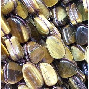 tiger eye beads, freeform, approx 12x17mm [GMOT188]