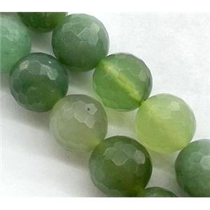 Green Aventurine, bead, faceted round, 12mm dia, approx 31pcs per st [GMOT250-12MM]