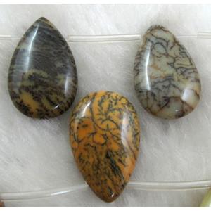 Drip gemstone bead, drilled top hole, 16x25mm,13pcs per st [GMOT31]