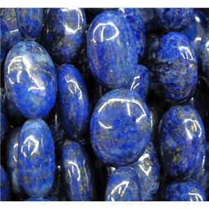 lapis lazuli bead, oval, approx 12x15mm [GMOT345]