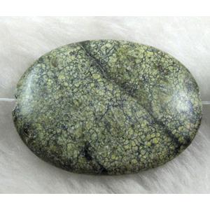 Flat oval gemstone bead, 30x40mm, 10pcs per st [GMOT38]