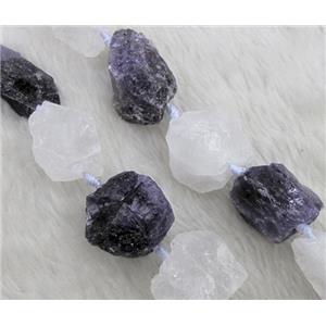 mix gemstone beads, freeform nugget, approx 15-25mm [GMOT386]