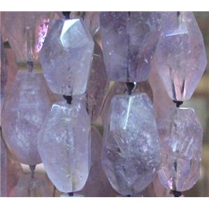 Natural amethyst bead, freeform, approx 12-18mm [GMOT465]