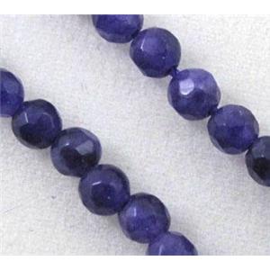 purple jade beads, tiny, faceted round, approx 2mm dia, 15.5 inches [GMOT529-2MM]