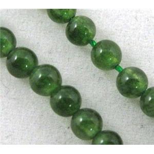 jade beads, tiny, round, green, approx 2mm dia, 15.5 inches [GMOT555-2MM]