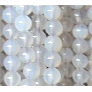 tiny round White Agate Beads, approx 3mm dia, 130pcs per st [GMOT561]