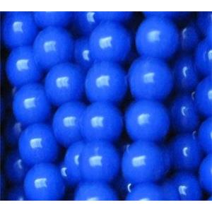 tiny lapis lazuli beads, dyed blue, round, approx 3mm dia, 130pcs per st [GMOT570]