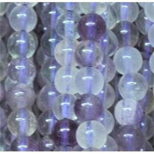 purple fluorite beads, tiny, round, approx 3mm dia, 130pcs per st [GMOT572]