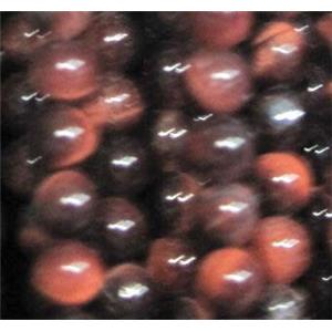 tiny red tiger eye beads, round, approx 3mm dia, 130pcs per st [GMOT585]