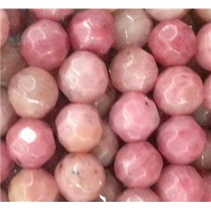rhodonite beads, faceted round, approx 4mm dia, 15.5 inches [GMOT608]