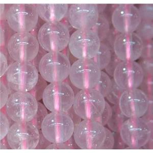 round Malagasy Rose Quartz beads, approx 8mm dia, 15.5 inches [GMOT692-8MM]
