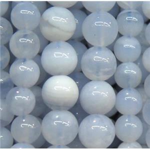 blue chrysoprase beads, round, approx 6mm dia, 15.5 inches [GMOT694]