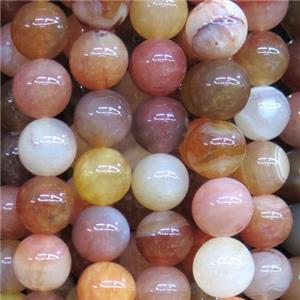 natural Red Botswana Agate beads, round, approx 12mm dia, 15.5 inches [GMOT731-12MM]