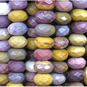 mookaite beads, faceted rondelle, approx 5x8mm [GMOT742-5X8MM]