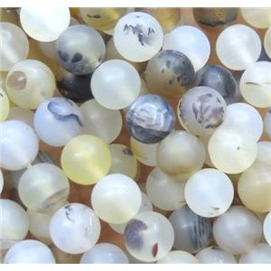round matte Heihua montana Agate Beads, approx 6mm dia, 15.5 inches [GMOT762-6MM]