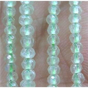 tiny Prehnite Beads, faceted rondelle, approx 4mm dia [GMOT799]