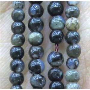 Gray Opal Beads, round, tiny, approx 3mm dia [GMOT819]