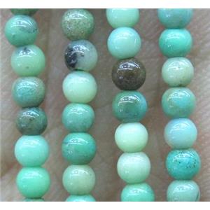 tiny Green Grass Agate beads, round, approx 3mm dia [GMOT830]