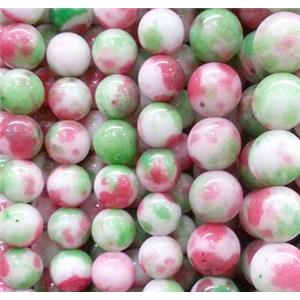 round Irisated Jade beds, 6mm dia, approx 62pcs per st [GMOTXH01-6MM]