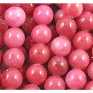 round Irisated Jade beds, red, 16mm dia, approx 24pcs per st [GMOTXH15-16MM]