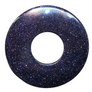 blue sandstone dount pendant, 52mm dia [GMPD051]