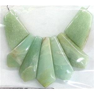 Green Aventurine Imperial Jasper Teardrop Pendant, approx 16x42x7mm, 28x21x7mm [GMPD533]