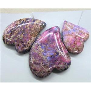 Purple Imperial Jasper Teardrop Pendant, approx 17-42mm [GMPD553]