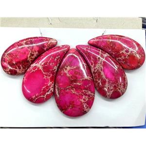 Red Imperial Jasper Teardrop Pendant, approx 17-42mm [GMPD563]
