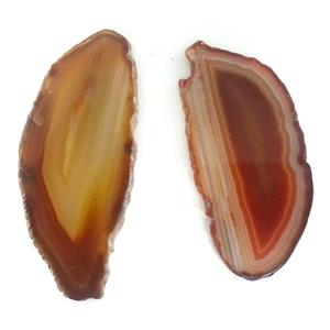 agate slice pendant, freeform, coffee, approx 20-70mm [GMPDA1663]