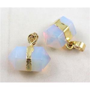 Opalite pendant, bullet, approx 12x20mm [GMPDA1997]