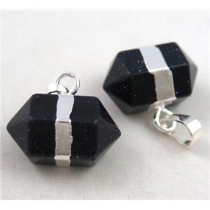 bluesand stone pendant, bullet, approx 12x20mm [GMPDA2003]