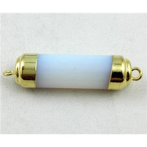 white opalite connector, stick, approx 10-40mm [GMPDA2117]