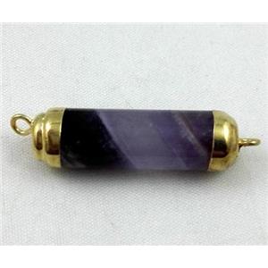 Amethyst connector, stick, approx 10-40mm [GMPDA2118]