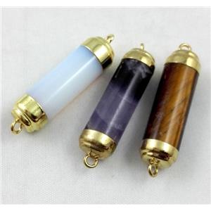 mixed gemstone connector, stick, approx 10-40mm [GMPDA2120]