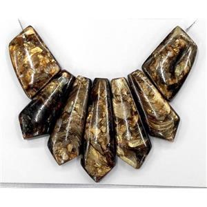bronzite pendant for necklace, jewelry sets, approx 20-50mm [GMPDA2142]