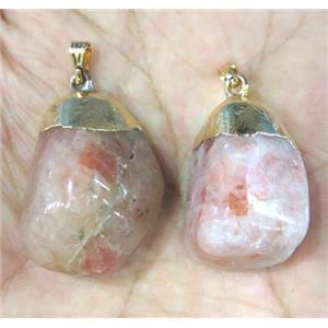 sunstone pendant, freeform, approx 15-30mm [GMPDA2576]
