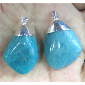 Amazonite pendant, freeform, approx 15-30mm [GMPDA2585]