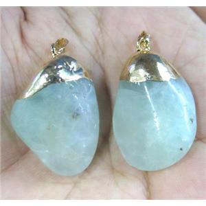 prehnite pendant, freeform, approx 15-30mm [GMPDA2588]