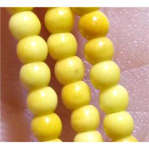 round yellow Rainforest Jasper beads, stability, approx 3mm dia, 15.5 inches [GMRCS14-3MM]