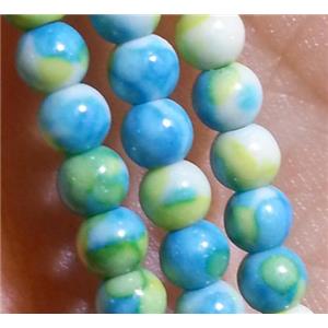 round Rainforest Stone beads, colorful, stability, approx 3mm dia, 15.5 inches [GMRCS20]