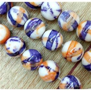 Rainforest jasper beads, round, stability, purple, 6mm dia, approx 66pcs per st [GMRCS39-6MM]