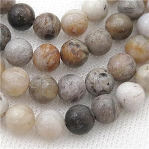 bamboo jasper bead, round, approx 12mm dia, 31pcs per st [GMRD118-12MM]