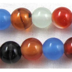 Mixed Gemstone beads, Round, 6mm dia, approx 67pcs per st. [GMRD20-6MM]