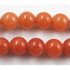 round Red-Aventurine beads, 6mm dia, approx 67pcs per st. [GMRD23-6MM]